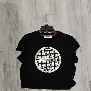 DKNY Black Graphic Tee